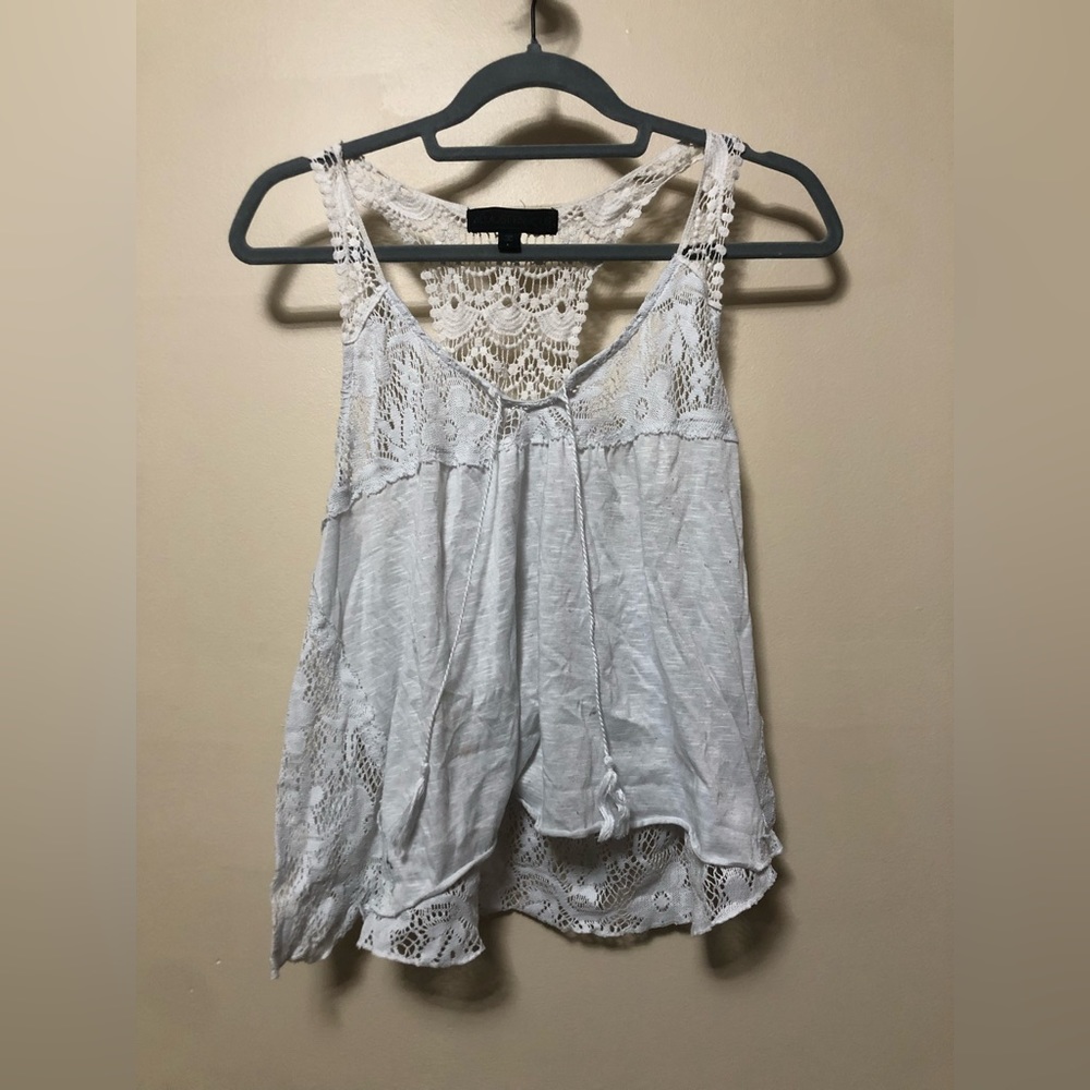 Almost famous lace tank top SIZE L